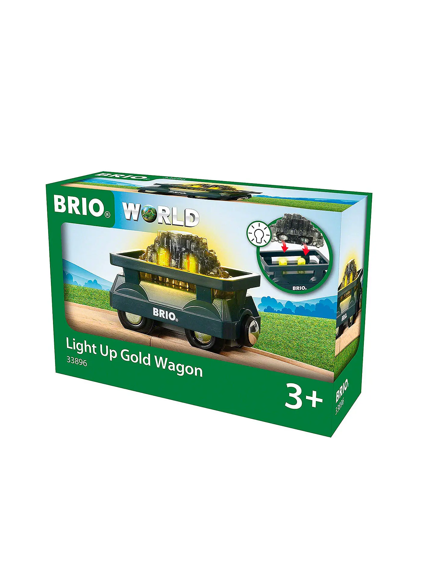 BRIO | Goldwaggon mit Licht 33896 | 